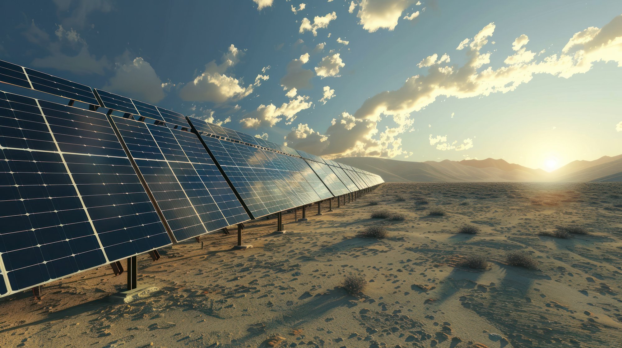 solar panels in Atacama desert